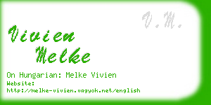 vivien melke business card